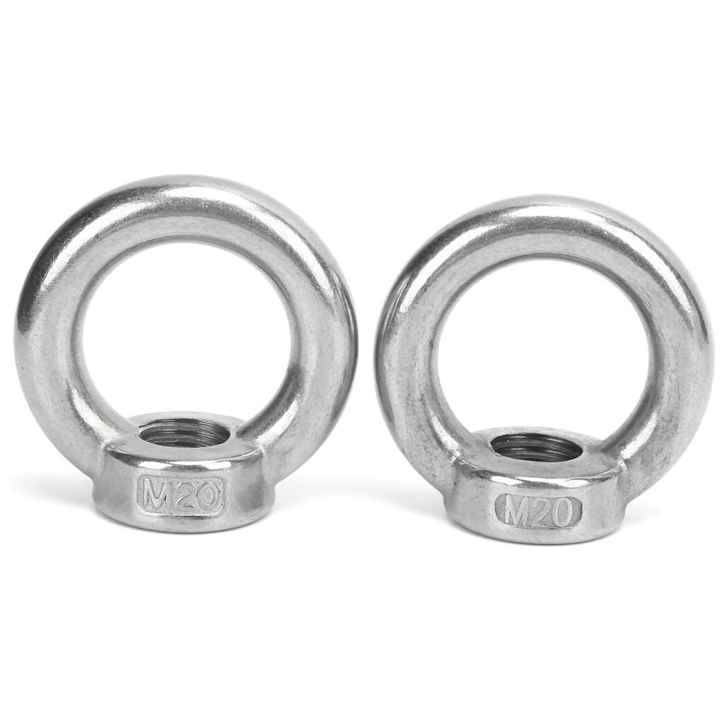 2pcs Eye Nuts Stainless Steel Lift for Ocean Industry Yachts Speedboats Motor Boats Passenger