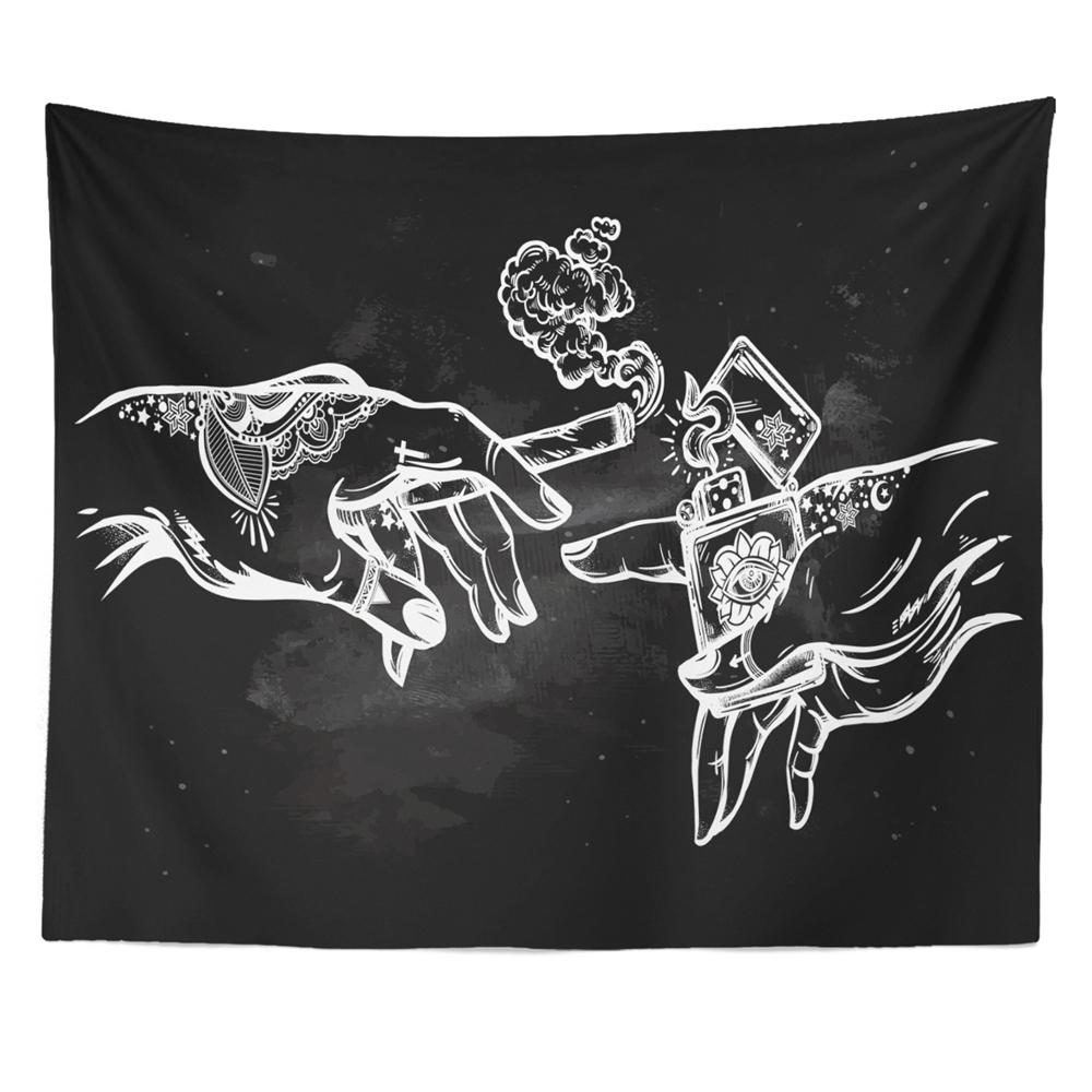 Мандала карта Таро гобелен колесо зодиака астрологическая карта и основные арканы Таро Солнце и Луна глаз настенный домашний декор