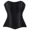 Women's  Sexy LaceBack Zip Corset Top Bustier G-string Body Shapewear