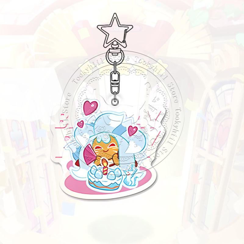 Ключница Cookie Run Kingdom Игра Мультфильм Кофе Каваии Студент Молочный Шоколад Фигурка Украшение для Сумки Лесник Подвеска Подарок на День Рождения