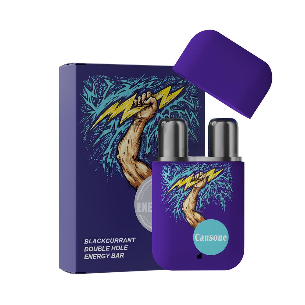 CAUSONE Энергетический стик Двухдырочный назальный ингалятор: Освежающая и снимающая усталость формула в упаковке на английском языке