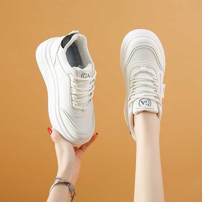 Внешний вид резиновой подошвы увеличивает кроссовки черные женские ЖЕНСКИЕ БОТИЛЬОНЫ Обувь Женские кроссовки Ботинки Спорт Хит Мода