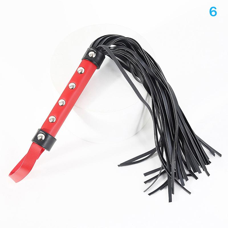 Racing Riding Crop Party Flogger Hand Cuffs Queen Black Horse Riding Whip High Quality Pu Leather Pimp WhipDesert Bling