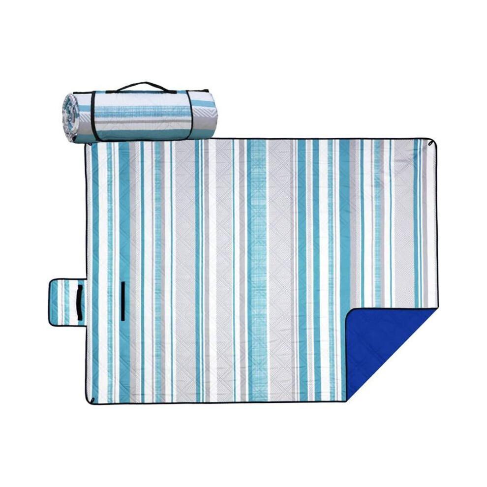 Beach Mat Waterproof with Floral Print, Sand Resistant and Machine Washable Outdoor Blanket