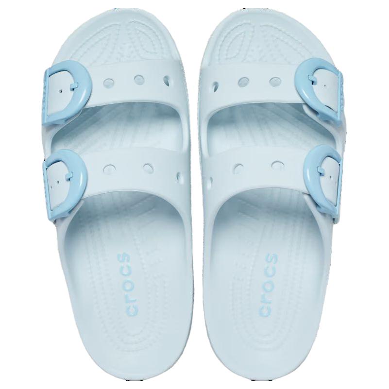 Crocs Суббота Износостойкие Шлепанцы для Скольжения Женские Светло-голубые 212867-5EA