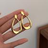 Fashion Simple And Versatile Geometric Oval Earrings For Women