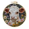 Набор для вышивки иглой Punch Needle Cartoon Highland Cow DIY Вышивка Набор с пяльцами Punch Needle Starter Craft Kit для взрослых и детей