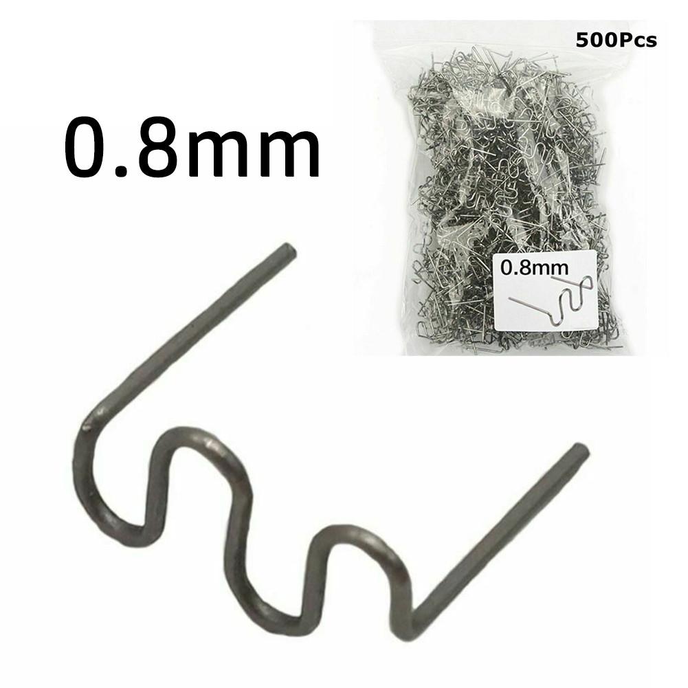 500Pcs 0.8mm Plastic Welding Wave Hot Staples Stapler For Car Bumper Repair