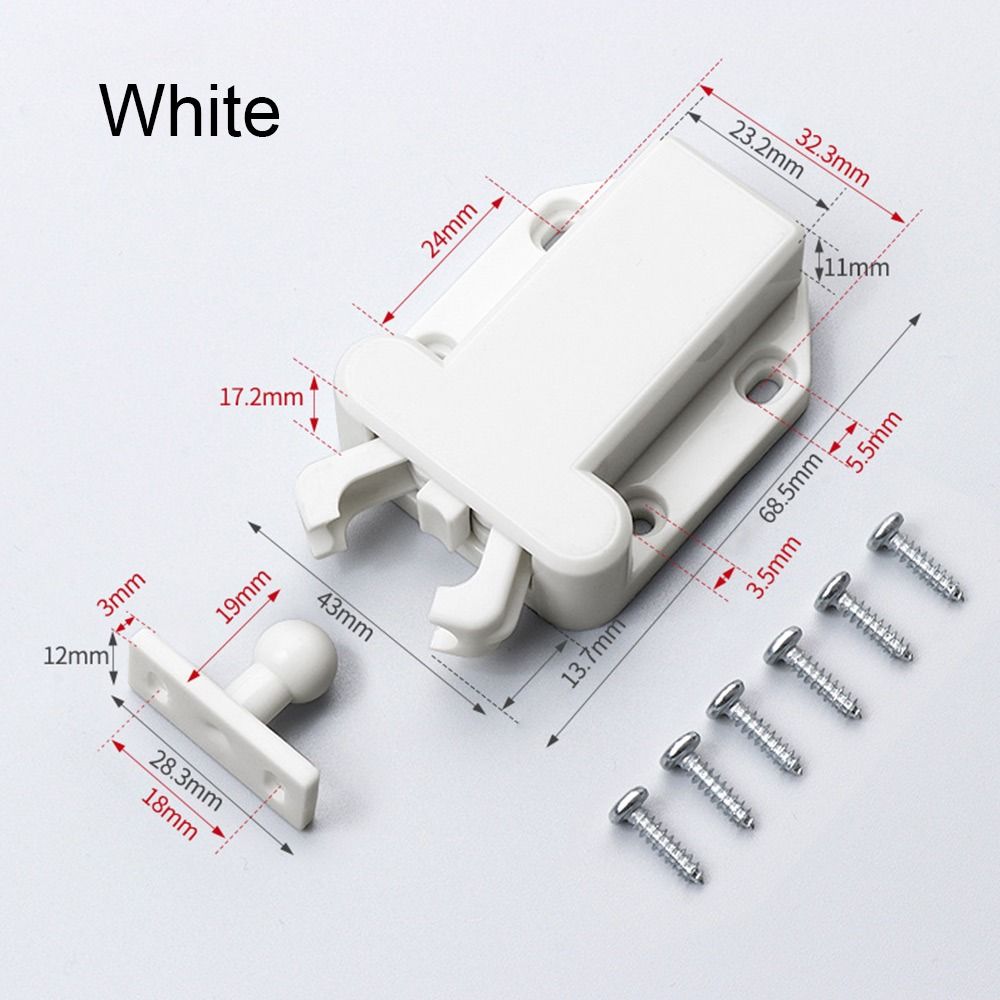 Kitchen Accessories Door Bouncer Panel Opener Closer Cabinet Catches Bouncing Press Type Durable