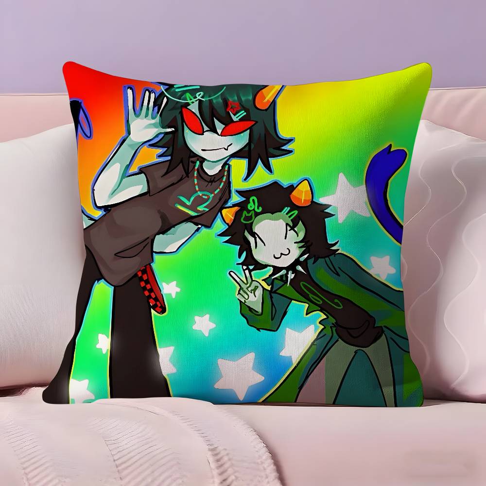 Anime HHomestuck Pillow Case Ultra Soft Skin Friendly Fabric Cloud Like Comfort Concealed Zipper