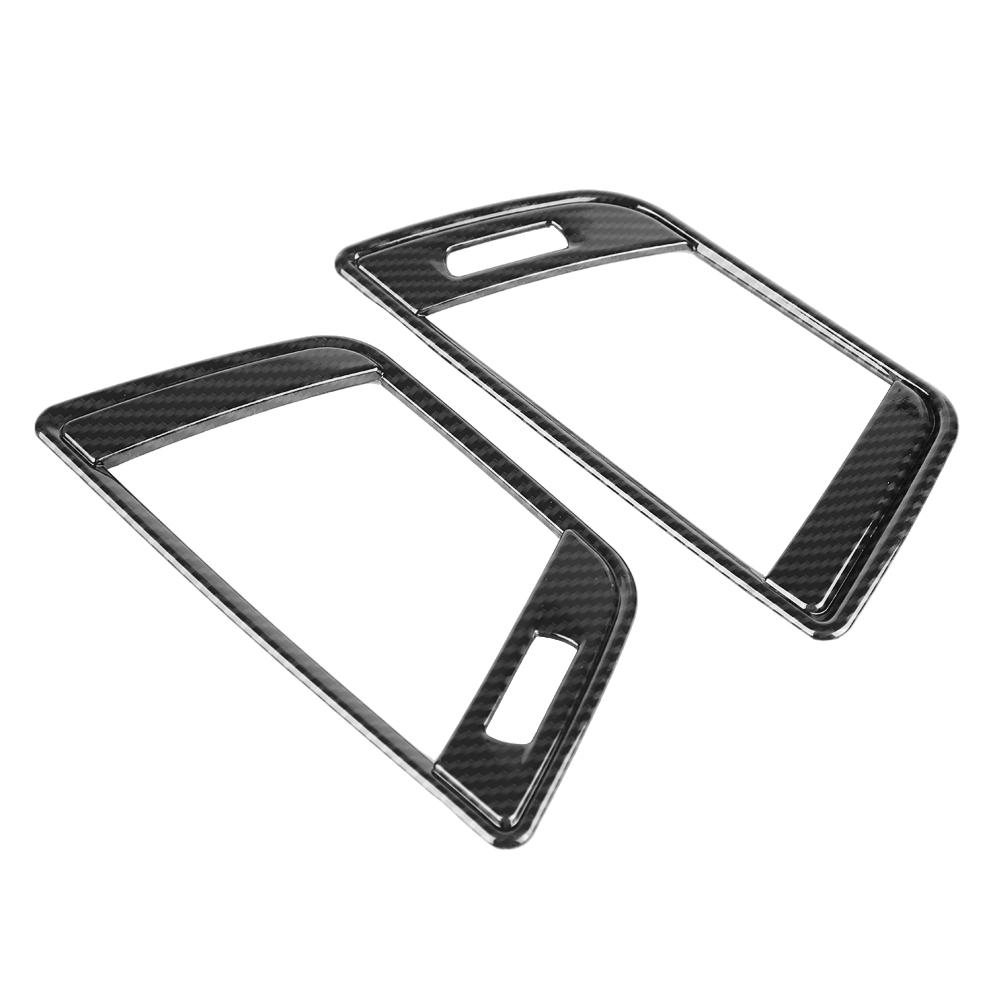 2Pcs Carbon Fiber Style Side Air Conditioning Vent Cover Trim for 3 Series F30 13‑18
