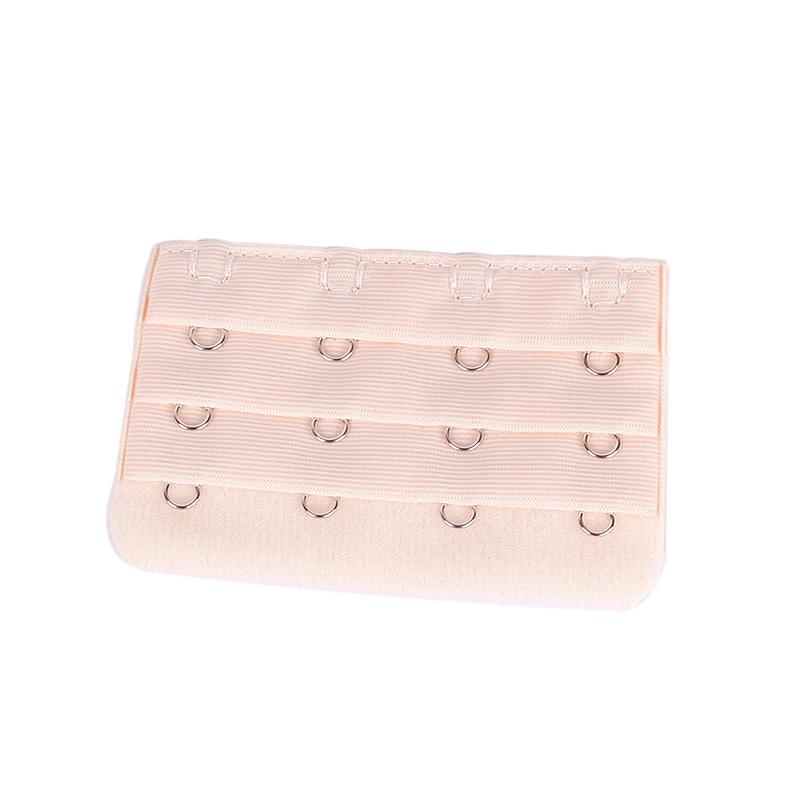2PCS Soft Flexible Comfort Bra Extender Strap Extension 4 Hooks