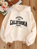 Girls' Casual Hooded Sweatshirt Loose Fit Versatile Kids' Hooded Pullover Top Fashion Print Outfits for Girls