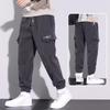 Spring and Autumn Corduroy Pants Men's Work Thick and Loose Street Jogging Pants Men's Large Size 5XL