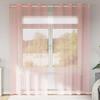VidaXL Voile Curtains with Eyelets 2 Pcs Pink 140x245 Cm, Net Curtain, Sheer Curtain, Window Voile, 4102098
