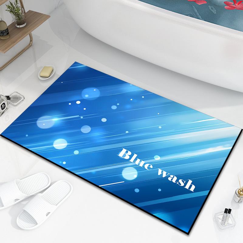 Коврик для входной двери, крыльца, ванной комнаты с технологией Diatom Mud Technology: впитывающий, нескользящий и грязеотталкивающий, для дома. Новый коврик для комнаты.
