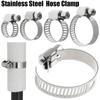 10 Pcs Welding Useful Repair Tool Exhaust Hardware Pipe Clip T Bolt Stainless Steel Hose Clamps