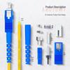 SAMZHE LC-FC Single Mode Dual Core Fiber Optic Patch Cable