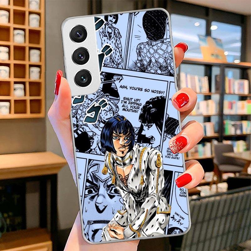 JoJo Bizarre Adventure Anime Cover Phone Case For Samsung Galaxy S26 S25 Edge S24 Ultra S23 S22 Plus S21 S20 FE Soft Fundas Shel