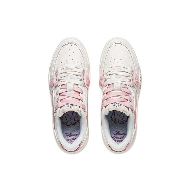 Li Ning Disney Marie Cat Collaboration Series Толстая подошва, увеличивающая высоту, амортизирующая, износостойкая, низкая, для скейтбординга, женские кроссовки AGCT416-3
