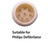 Compatible with PH*IL*IP*S DEFIBRILATOR Patient Monitor, 3/5 Lead Wire with Clip/Snap, for ECG Data Monitoring Workstation, Heart Rate Sensor Module