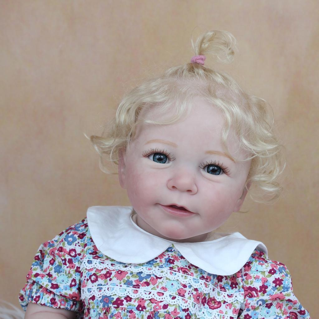 BZDOLL 55 см 3D-краска кожи мягкая силиконовая кукла реборн с кровеносными сосудами и кровью 22 дюйма тканевое тело блондинка Лиза игрушка для девочек