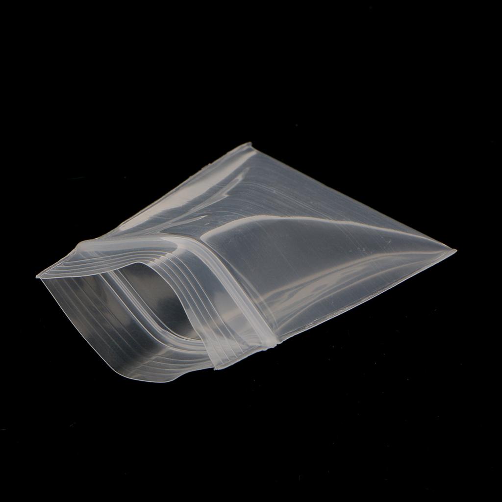 100pcs 4mil/2mil Clear Zip Bag Bag Plastic Baggies Reclosable High Premium Quality Clear Reclosable Poly Bags