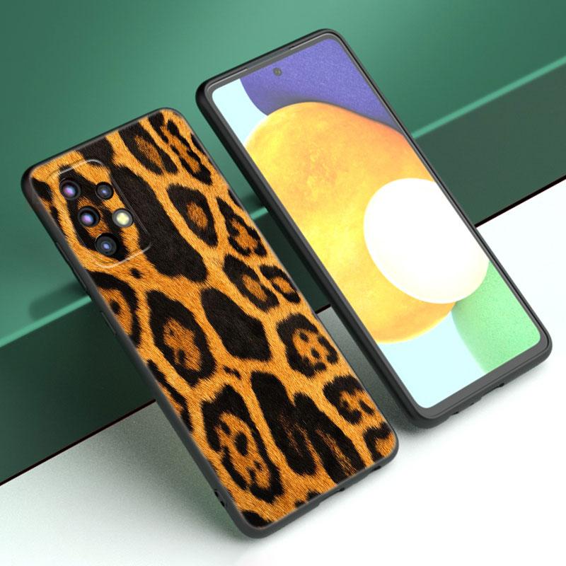 Чехол для телефона с леопардовым принтом для Samsung Galaxy A04 A21 A30 A50 A52 S A13 A14 A22 A23 A32 A53 A73 5G A11 A12 A31 A33 A51 A70 A71 A72