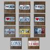 Retro License Plate Tin Painting Bar Living Room Bedroom Decoration 