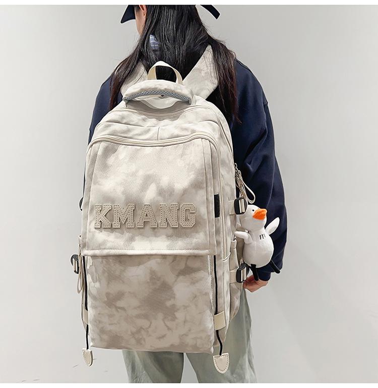 Trendy Graffiti Backpack for Junior High To College Students - Unisex, Large Capacity, Double Shoulder