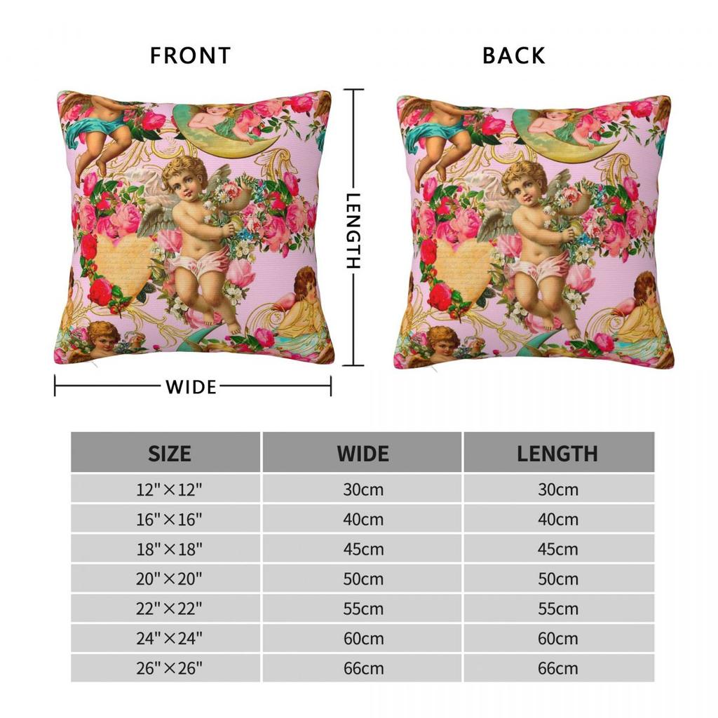 Angles Ornate Baroque Motifs Square Pillowcase Polyester Linen Velvet Pattern Decorative Pillow Case Sofa Seater Cushion Cover