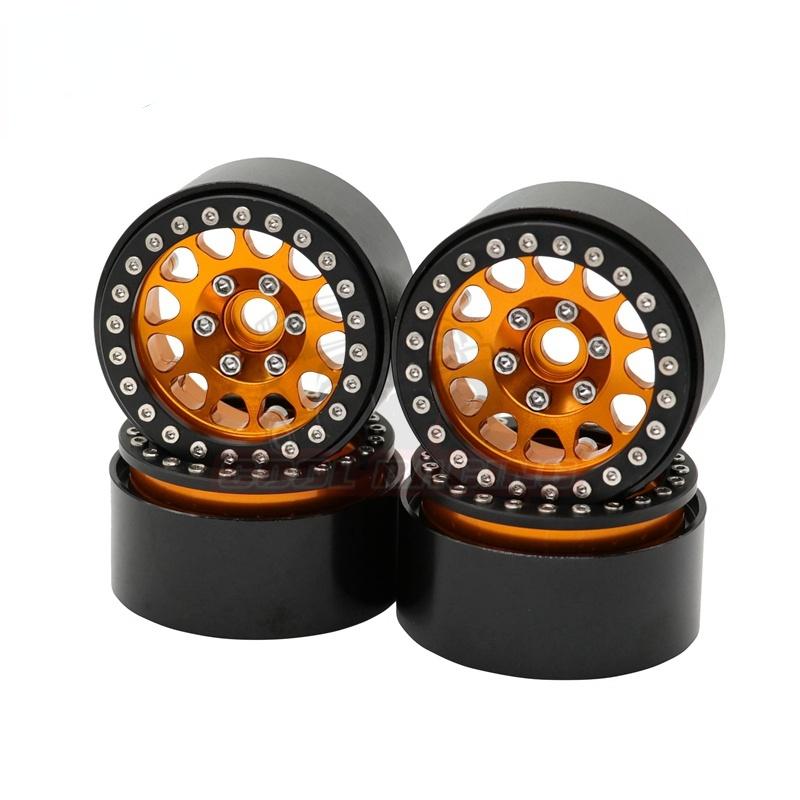 4pcs Alloy Wheel 1/10 SCX10 TRX-4 TRX-6 JEEP RC4WD D90 90046 90047