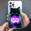 Halloween Happy Holiday Cat Pumpkin Phone Case For Apple iPhone 16 15 14 13 12 11 Pro Max Mini XS XR X 7 Plus 8 + SE Soft Silico