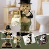 Gentleman Tissue Holder Modern Bathroom Paper Towel Holder Tissue Dispenser Napkin Figure Home M1E0