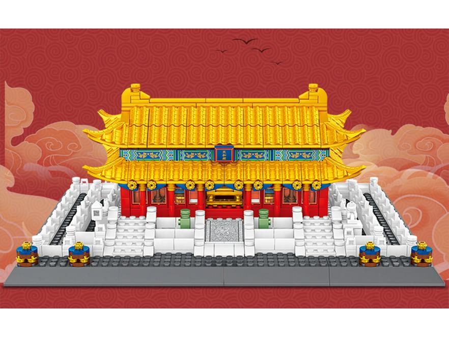 Le Yi Серия китайской архитектуры: Тяньаньмэнь, Башня Желтого Журавля, Храм Неба, Угловая Башня, Зал Высшей Гармонии Конструктор