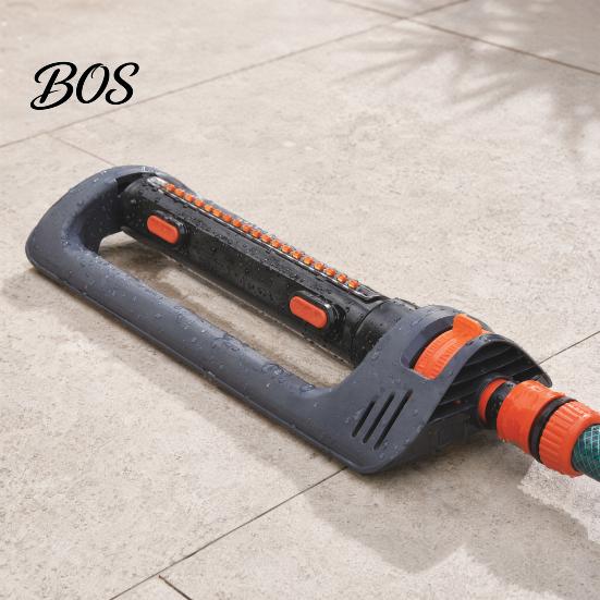 Precise Water Spray Nozzle Oscillating Sprinkler with Weighted Base, Adjustable Angle Durable Garden 19 Anti-Clog Nozzles, 3600 Sq Meter Coverage