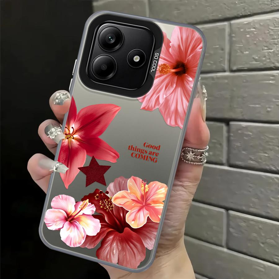 Прозрачный чехол с принтом вишневого цвета для Xiaomi Mi 11 Lite 13T 12T Pro Задняя крышка телефона