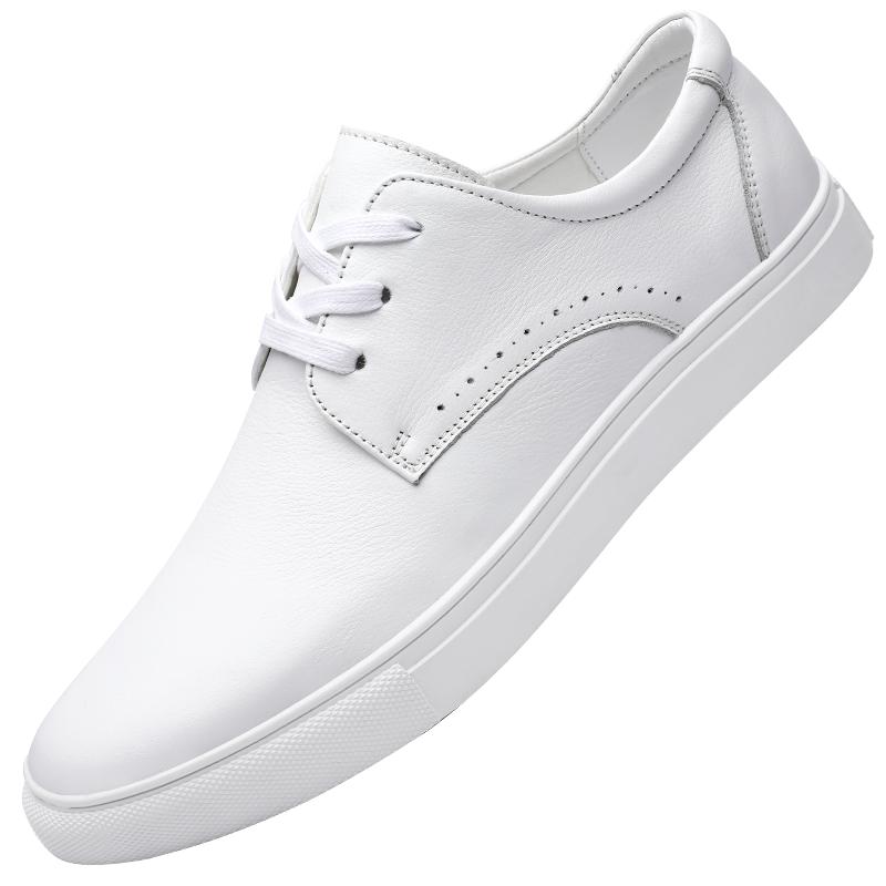 Минималистичная кожаная повседневная обувь в британском стиле для мужчин, на шнуровке, с перфорацией, мужские спортивные оксфорды для деловых собеседований