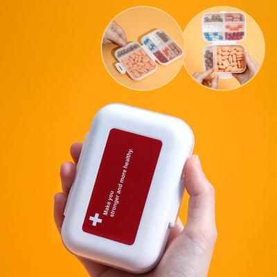 Коробка для лекарств, подкоробка, семидневная портативная дорожная ручная кладь, утренняя и вечерняя, пыленепроницаемый отсек для капсул, коробка для хранения