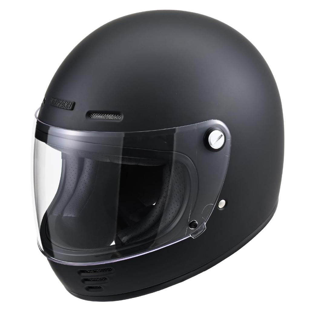 Daytona Motorcycle SG Classic Air Matte Size M 61121 DN-009CL Full-Face Helmet, Standard, High-Strength ABS, Style, Ventilation/Speaker Holes, Black,