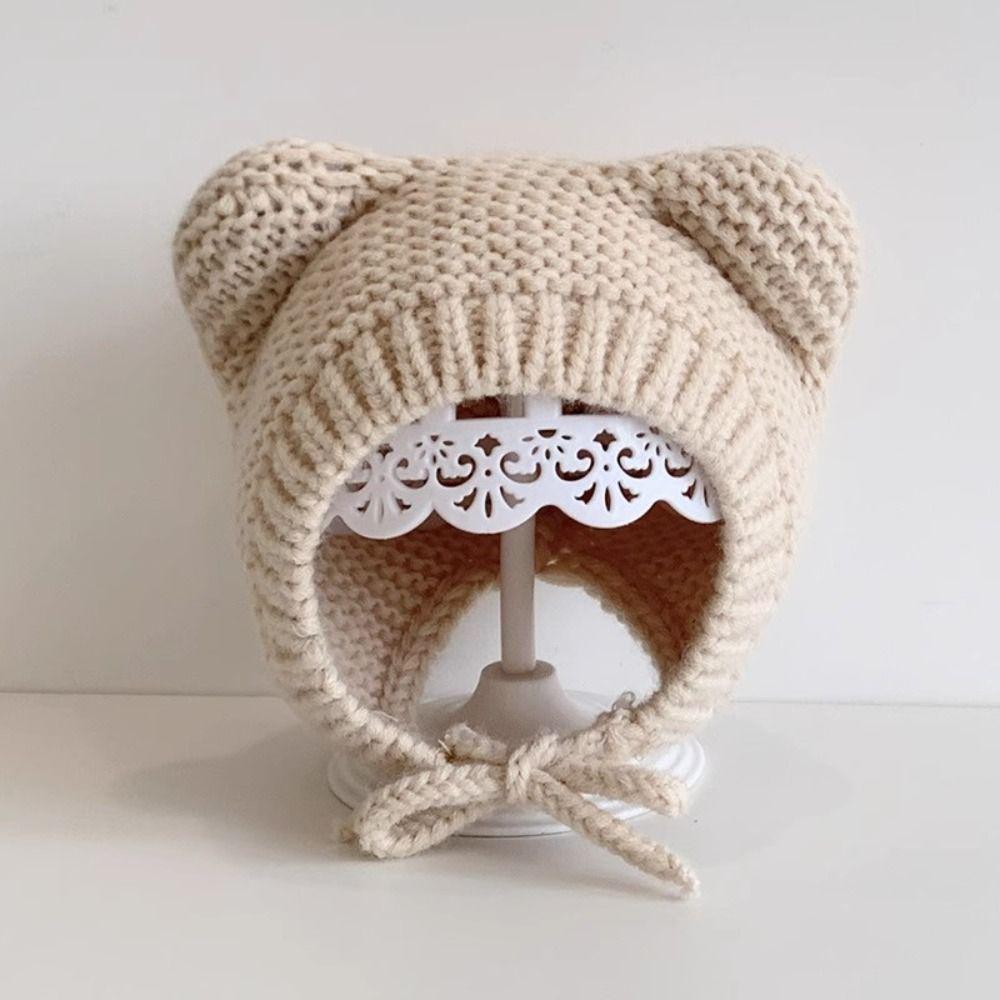 Cartoon Baby Beanie Cap Ear Protection Baby Hat Fashion Thicken Beanie Boys Girls