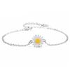 Lady Girls Bracelet Sterling Silver Fresh Little Daisy Sunflower Anklet Accessories