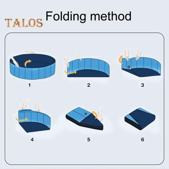 Складной бассейн для домашних животных, большая ванна для собак из ПВХ со сливным клапаном, нескользящее основание, детский бассейн-песочница для использования на открытом воздухе на пляже