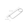 10 2 × 75mm heavy-duty Spring cotter pin machinery agricultural tool trailer fixing clip Silver