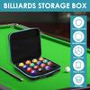 16 Grids Pool Ball Storage Bag Portable Pool Ball Carrying Case with Mesh Pocket and Handle Large Capacity Travel Billiard Case