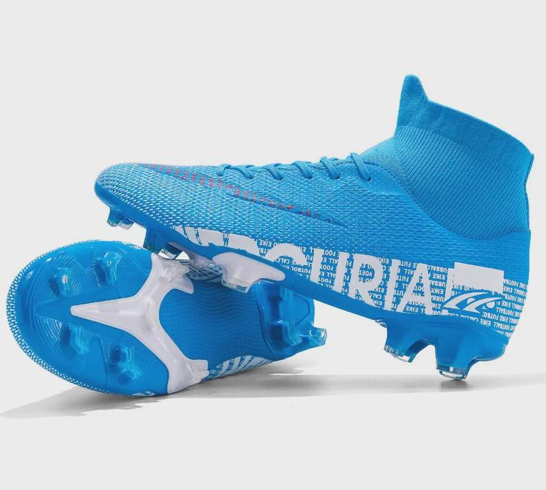 24 новых футбольных кроссовок с высоким верхом для мужчин и женщин: Подходит для AG, TF, студентов и взрослых; Идеально подходит для спортивных тренировок. Горячая распродажа!