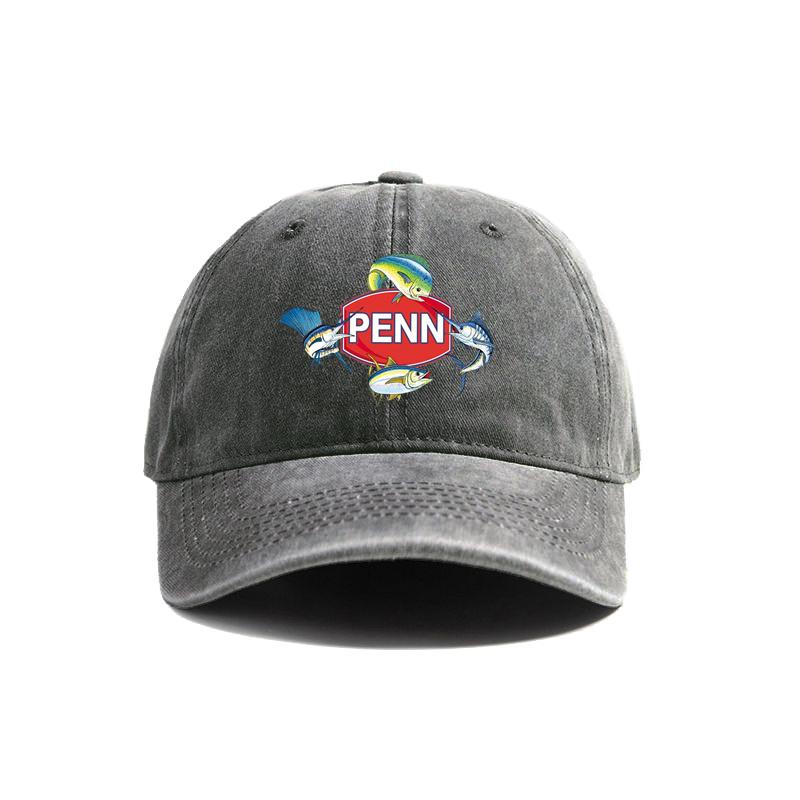 Кепки Penn Reels Потертые Кепки Кепка Унисекс Женская Ретро Для улицы Летняя Регулируемая Кепка для Рыболова