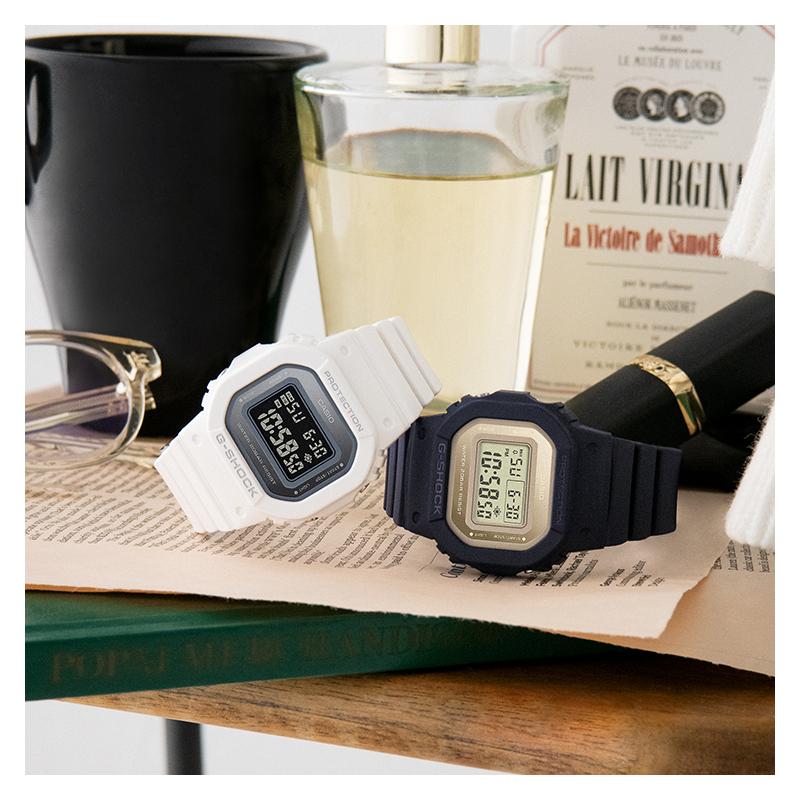 Casio DIGITAL Series-S5600 Square Macaron Fresh Electronic Movement Resin Strap Japanese and Korean Watch Women's Watch Blue Dial GMD-S5600-7PR