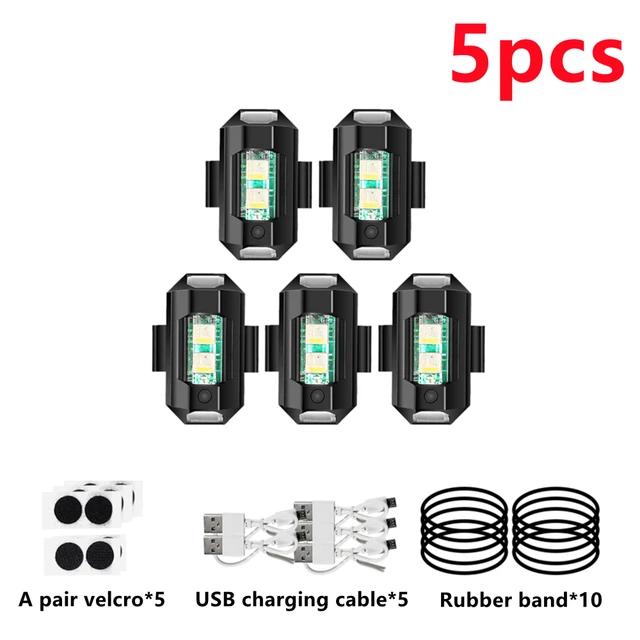 LED Anti-collision Warning Light Universal 7 Colors Mini Signal Light Drone with Strobe Light Turn Signal Indicator Motorcycle