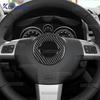 Для Opel Astra H MK5/Zafira B 2004 2005 2006 2007 2008 2009 2010 Наклейка из настоящего мягкого углеродного волокна Отделка центра рулевого колеса автомобиля